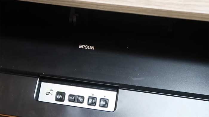 Top of epson 1430 printer's lid
